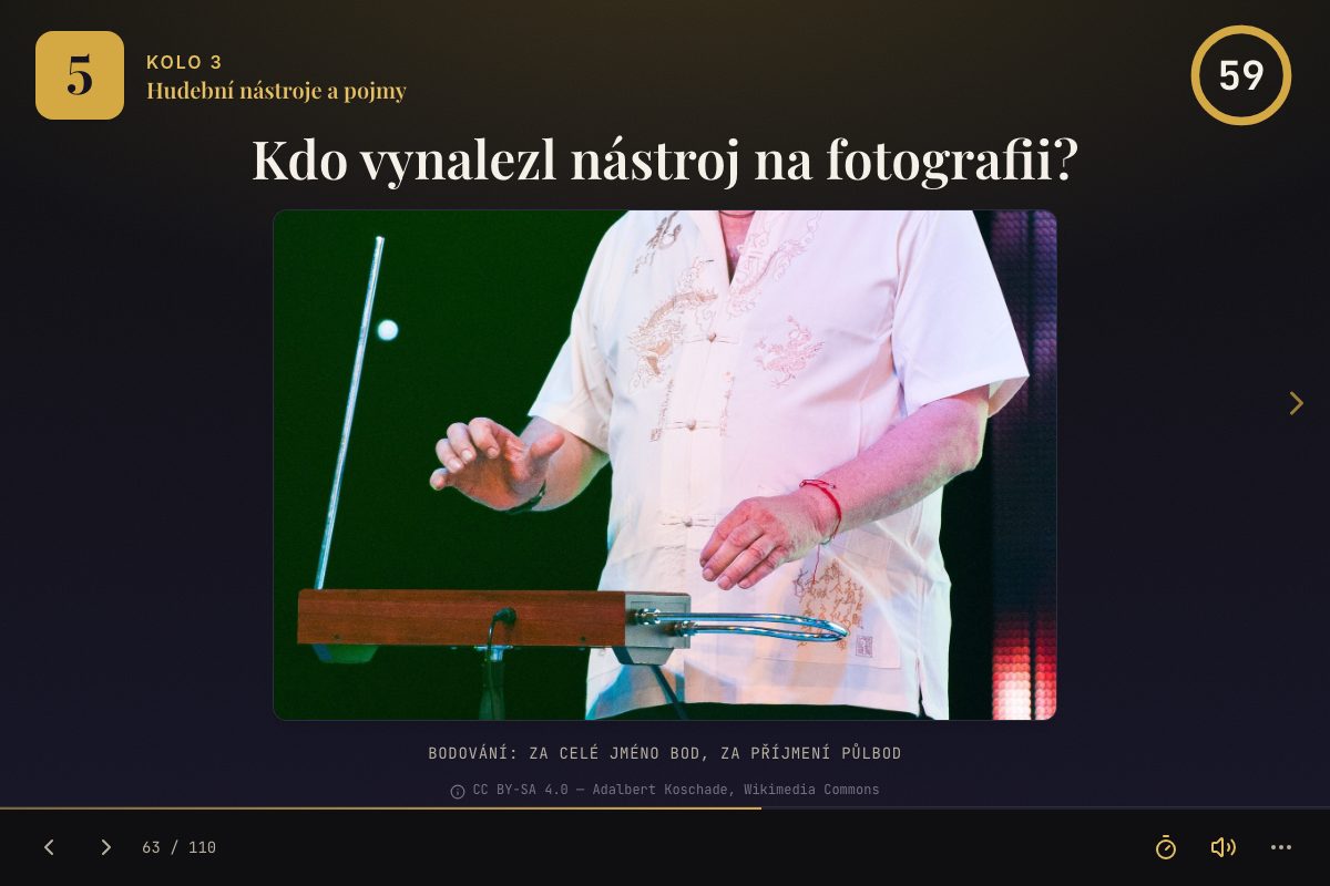 Obrázková otázka z kvízu — poznávačka podle obrázku