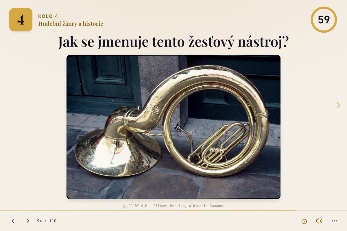 Obrázková otázka z kvízu — poznávačka podle obrázku