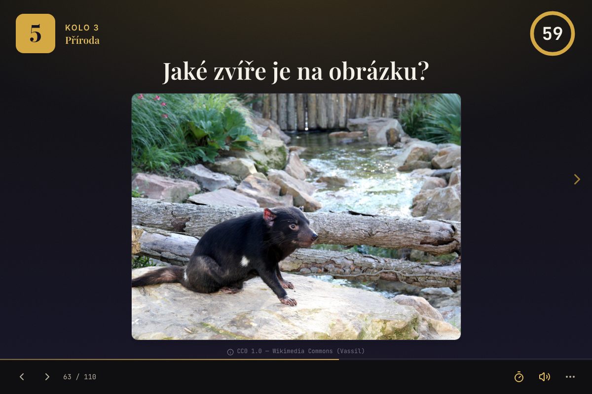 Obrázková otázka z kvízu — poznávačka podle obrázku