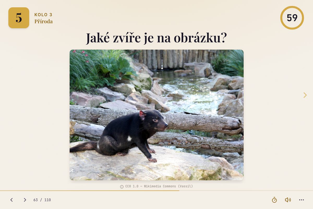 Obrázková otázka z kvízu — poznávačka podle obrázku